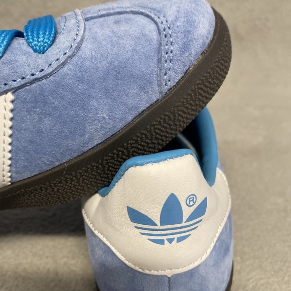 Adidas Gazelle Womens 7.5 Sky Blue Suede Casual Sneaker - Picture 7 of 11